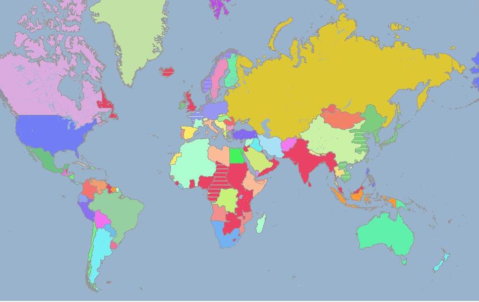 Политическая карта мира 1941 год