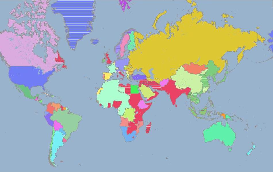 Историческая карта мира