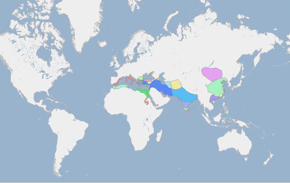 Карта мира 200 лет до нашей эры