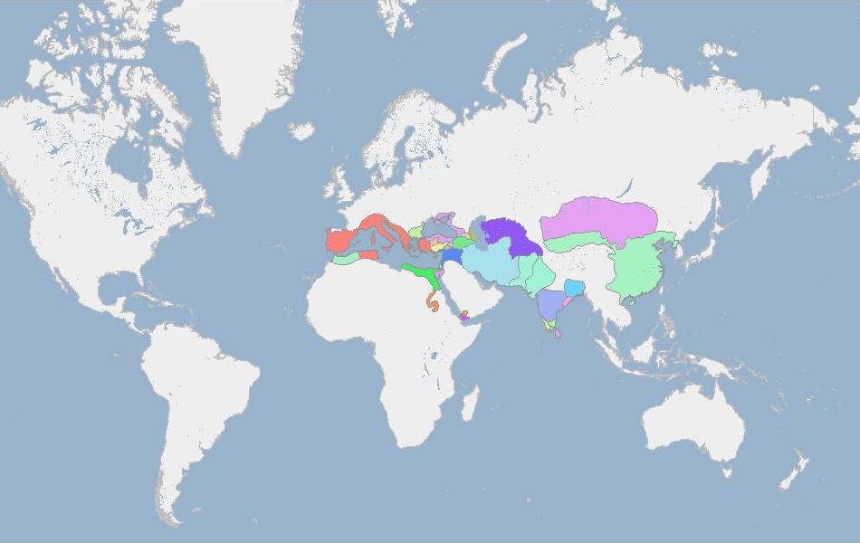 Карта мира 100 лет до нашей эры